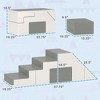 INFURNIC Baby and Toddler Learning Toys Soft Foam Climbing Play Set For Active Play Development, Light Gray, 57.9"*19.3"*18.5" - 4 of 4