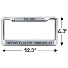 Southern Indiana School Logo Full Size Standard License Plate Metal Frame - 4 of 4