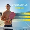 AENKYO 16.5 Inch Fiber Pickleball Paddle - Cold Pressed Kevlar Face, USAPA Approved Carbon Fiber Purple/Black Racquet - 2 of 4