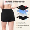 VOXSHE Women's Period Shorts Light Leak Protection Period Boyshort Comfort Black - 3 of 4