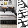 Acekool Upholstered Platform Bed Frame with Storage Headboard, USB Ports & Strong Metal Slats - 3 of 4