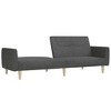 vidaXL 2-Seater Sofa Bed Dark Gray Fabric - 4 of 4