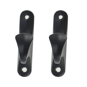 Unique Bargains Curtain Holdbacks Wall Peg Hooks Zinc Alloy 2.83"x0.63" 1 Pair - 1 of 4