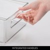 iDesign Plastic Stackable Fridge Bin with Handles, Set of 6, Clear, Made in USA - 4 of 4