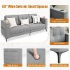 83" Modern Sofa 3 Seater, with Storage Armrests, Side Pockets, Cup Holders, Comfortable Plush Deep Cushion Sofa - 4 of 4