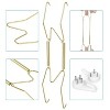 LunaLulinlk 12pcs Plate Hangers with 12pack Wall Hooks, Stainless Steel Decorative Wire Holders (6/8/10in) - 3 of 4