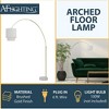 AF Lighting Arched Floor Lamp in Brushed Gold with Fabric Shade - 3 of 3