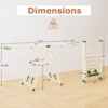 Costway Foldable Metal Laundry Drying Rack with Height Adjustable Wings, 20 Drying Rails White/Beige - 3 of 4