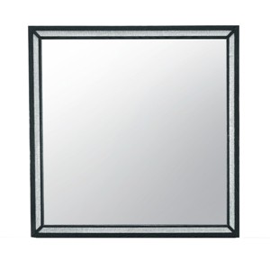 GlasFlength Decorative Wall Mirrors Edgy Mirror Industrial Mirror Bold Mirror Sleek Mirror Rectangular Mirror for Bedroom, Black, 44.09"*0.98"*39.57" - 1 of 4