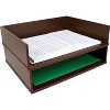 Victor Technology Technology Wooden Letter Tray Mocha Brown (B1154) - 3 of 3