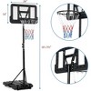 Basketball Stand Portable Adjustable Basketball Stand with Wheels for Kid Youth Adult Indoor Outdoor - 2 of 4