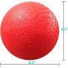 KUYOTQ 8.5 Inch Playground Ball with Air Pump, Pack of 1 Ball with 1 Pump, Official Size for Dodge Ball, Handball, Camps and Schools£¨Red£© - 4 of 4