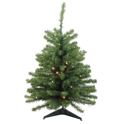 Northlight 3' Prelit Artificial Christmas Tree Canadian Pine - Clear LED Lights