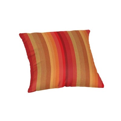 Casual Cushion Patterned Sunbrella Fabric 1-Piece Indoor/Outdoor Square Throw Pillow,15"W x 15"L