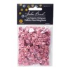 John Bead Flat Round Plastic Loose Sequins Hologram with Hole Craft Embellishments Rose Pink 6mm 1600 Pieces - 4 of 4