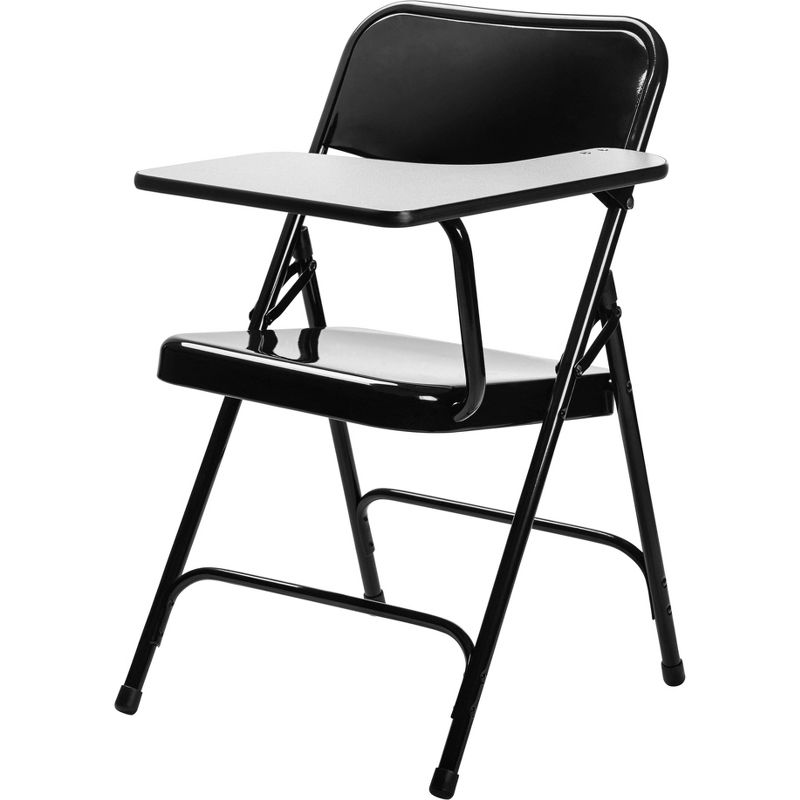 2pk Tablet Arm Folding Chair Black- Hampden Furnishings, 3 of 10