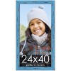 PosterPalooza | Shabby Chic Blue Picture Frame - UV Acrylic, Foam Board Backing, Hanging Hardware - 2 of 4