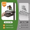 HAMITOR Shower Caddy Tension Pole：4-Tier Rustproof Bathroom Corner Shelf for Renters 47 121inches Adjustable Bathtub Organizer with Soap Holder large - 4 of 4