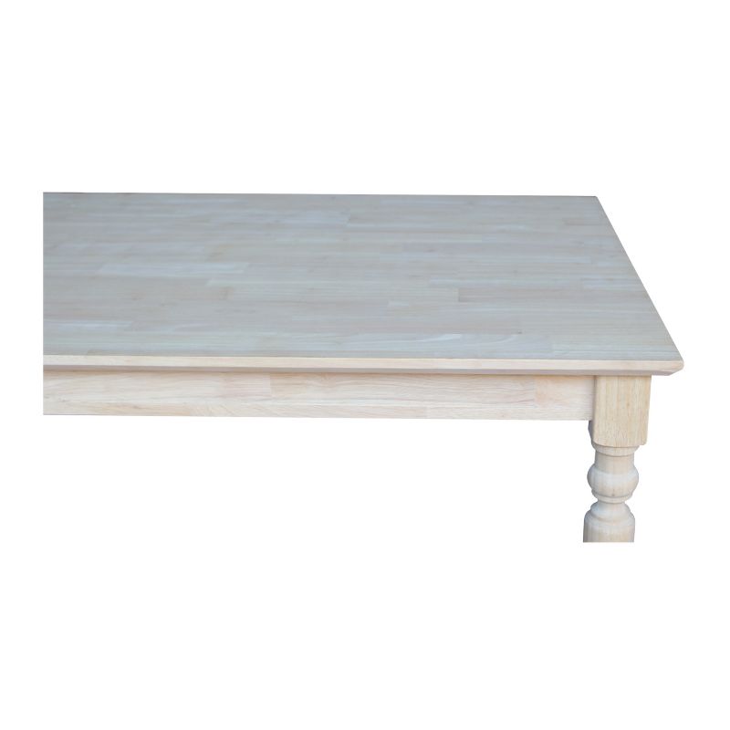 30" X 48" Solid Wood Counter Height Table Unfinished - International Concepts, 5 of 8