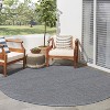 Nourison Tulum Basketweave Solid Indoor/Outdoor Flatweave Area Rug - 2 of 4