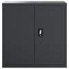 vidaXL File Cabinet Anthracite 35.4 in.x15.7 in.x35.4 in. Steel - 3 of 4
