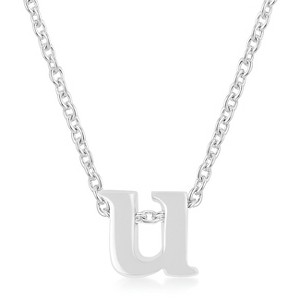 Slickblue Stylish Custom Initial Necklace for Women, 18" Link Chain+2" Ext., Rose Gold/Gold/Silver Options, b-z Options - 1 of 3