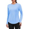 Pinspark Women Sun Shirt Long Sleeve Quick Dry Hiking Shirts with Thumbholes UPF 50+ Workout Tops for Outdoor Running - 2 of 4
