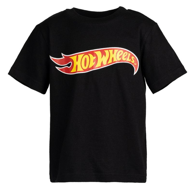 Hot Wheels 3 Pack Graphic T-Shirts Gray/Black/Red, 2 of 8