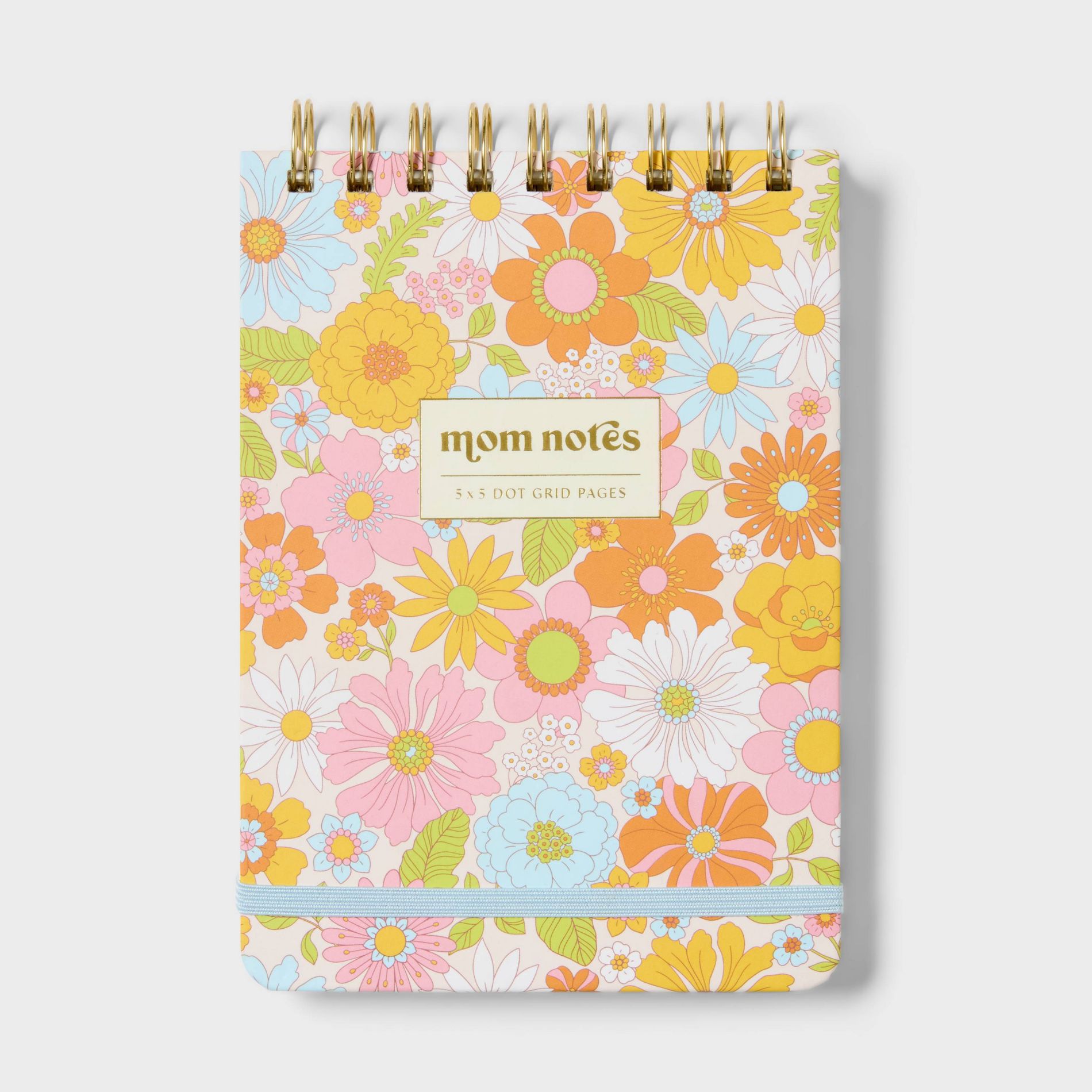 5"x7" Top Spiral Notebook Pink Flower 192 Pages - Spritz™