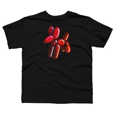 Boy's Design By Humans Balloon Animal - Dog (red) By TaliRachelle T-Shirt