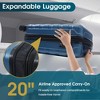 ChicFurnit Luggage 20" Hardside Large Checked Luggage, Hardshell Suitcase ABS Suitcase with Double Spinner Wheels, TSA Lock, Blue, 14.6"*9.4"*22.8" - 2 of 4