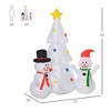 Angel Sar 6ft Inflatable Christmas Tree with Snowmen & Star, LED Lighted Outdoor/Indoor Blow-Up Decoration with Ground Stakes for Yard, Garden, Party - 3 of 4