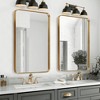 MAYEERTY Hanging Mirror Aluminum Alloy Rounded Corner Rectangle Electroplated Silver Look 50x32x2in Deep Mirror - 2 of 4