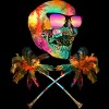 Men's Design By Humans Palm Tree Summer Cross Bones By Johnthan T-Shirt - 2 of 2