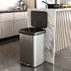LunaLulink silver 13.2 Gallon Step Trash Can with Soft Close Lid and Deodorizer Compartment - 4 of 4