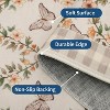Washable Non-Slip Farmhouse Rugs - Floral Butterfly Print, Soft Accent Carpet for Living Room, Bedroom, Dining Room & Office - 4 of 4