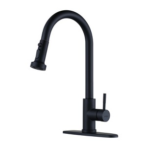 WOWOW Single-Handle Pull Down Sprayer Kitchen Faucet - 1 of 4