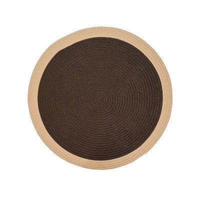 Colonial Mills Dolce Bordered Doormats - Toasted Brown 45” x 45”