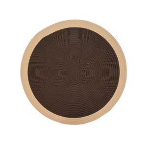 Colonial Mills Dolce Bordered Doormats - Toasted Brown 45” x 45” - 1 of 3
