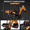 Coucheta 4-in-1 Licensed JCB Excavator Ride-On: 12V, Remote Control, Front Loader, 4 Transformable Forms, EVA Tires - 4 of 4