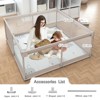 Fodoss Baby Playpen with Mat, 47x47in Extra-Large Baby Play Yard for Toddlers, Indoor/Outdoor Safety Playpen with Non-Slip Base - 2 of 4
