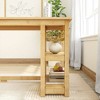 Plank+Beam Solid Wood Computer Desk with Shelves, Simple Desk for Bedroom, Home Office Study Desk, 47.25" - 4 of 4