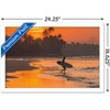 Trends International Surfing - Morning Walk Framed Wall Poster Prints - 3 of 4