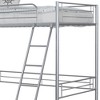 Sapphtopaz Twin Size Loft Bed with High Under Bed Space, Metal Bed Frame with Ladder & Safety Guardrail, Space-Saving Bunk Bed for Adults&Teen - 4 of 4