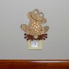 Roman 6" Wooden LED Smiling Frog Night Light - 2 of 4