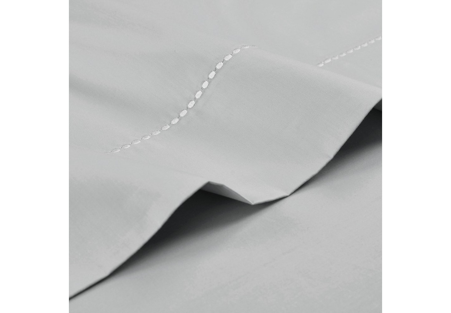 Постельное бельё Lush Decor Aria Dots Cotton Sheet Set, Queen - Light Gray - 6 Piece Bedding Set, цвет: Светлый серый — фото 3