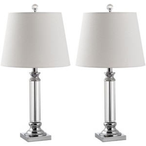 Zara Crystal Table Lamp (Set of 2) - 24 Inch Height - LIT4098 - Crystal - Safavieh - 1 of 4