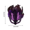 Unique Bargains Sequined Feathers Party Mask 1 Pc - 2 of 4