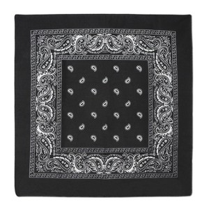 Beistle Black Bandana, 22" x 22", (4/Pkg) Black - 1 of 1
