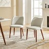 Elisa Mid-century Modern Upholstered Dining Chair Set of 2 | ARTFUL LIVING DESIGN - 2 of 4